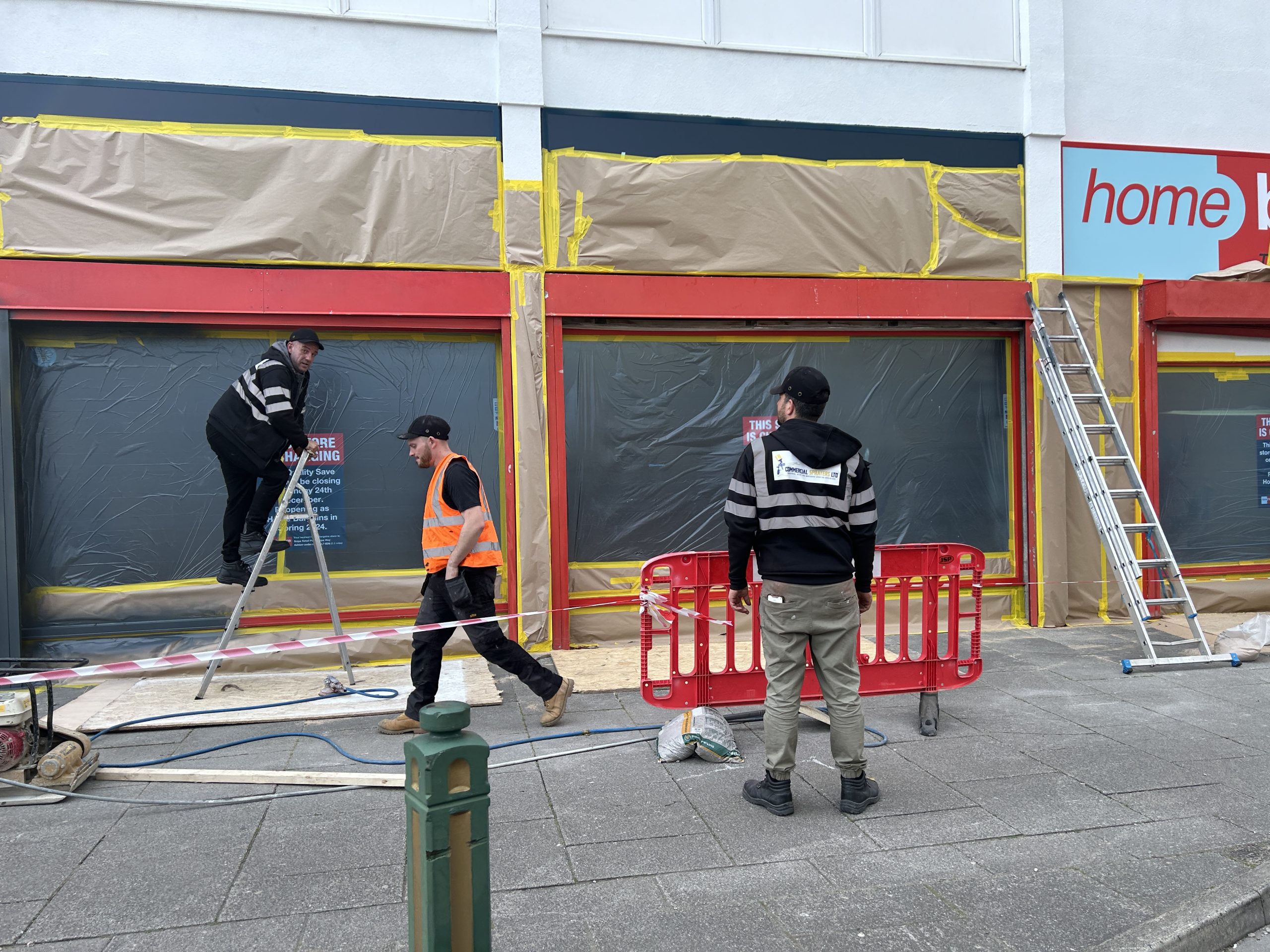 office-commercial-door-spraying-long-eaton-nottingham